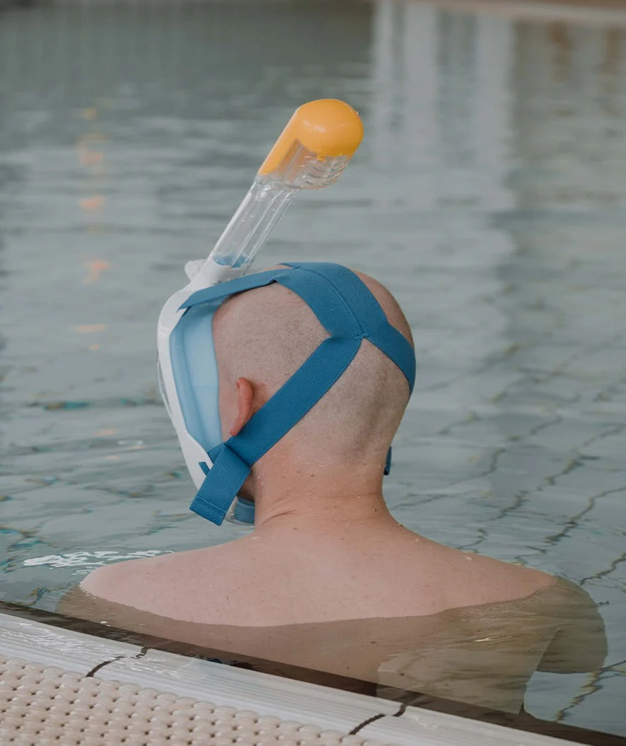Watery full face diving mask for adults - Oxygen - Blue - Image 9