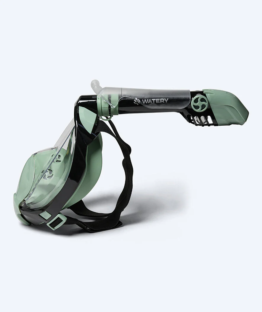 Watery full face diving mask for adults - Ocean Pro - Dark green - Image 4