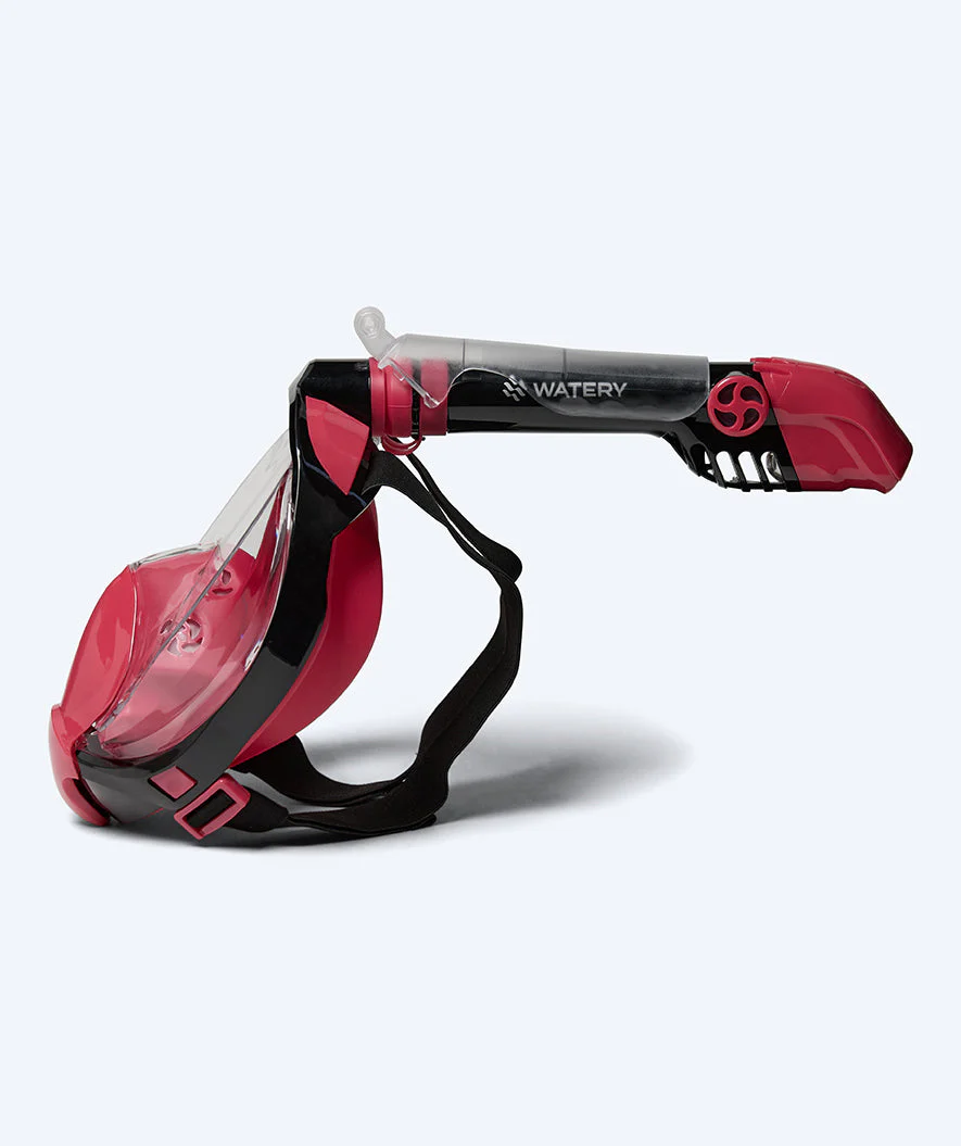 Watery full face diving mask for adults - Ocean Pro - Red - Image 4