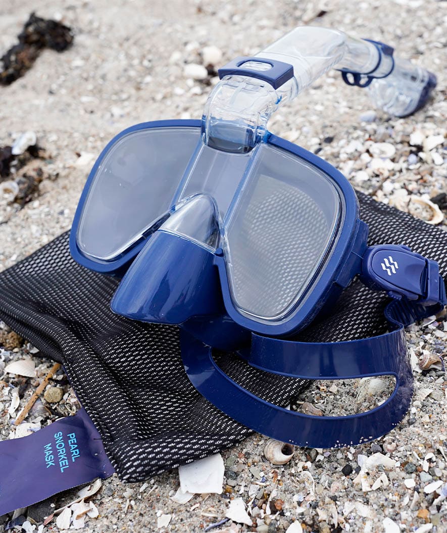 Watery full face diving mask for adults - Pearl - Dark blue - Image 4