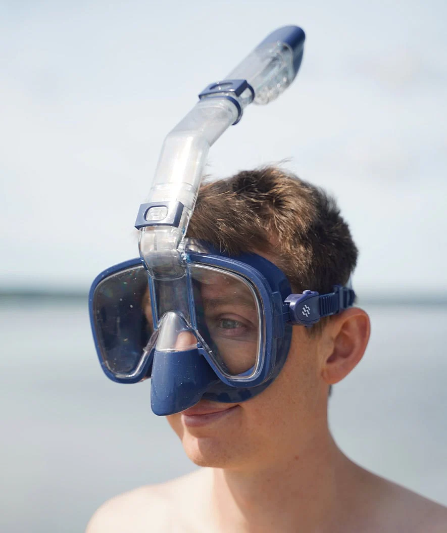 Watery full face diving mask for adults - Pearl - Dark blue - Image 5