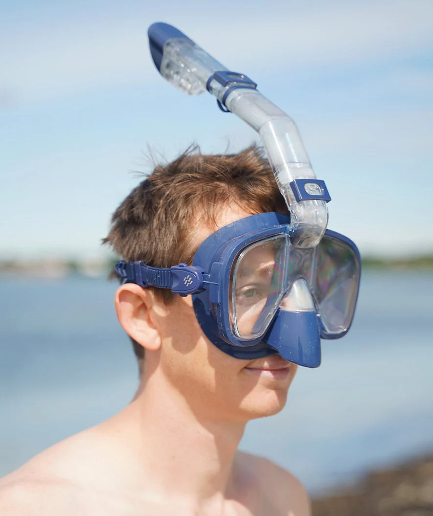 Watery full face diving mask for adults - Pearl - Dark blue - Image 6