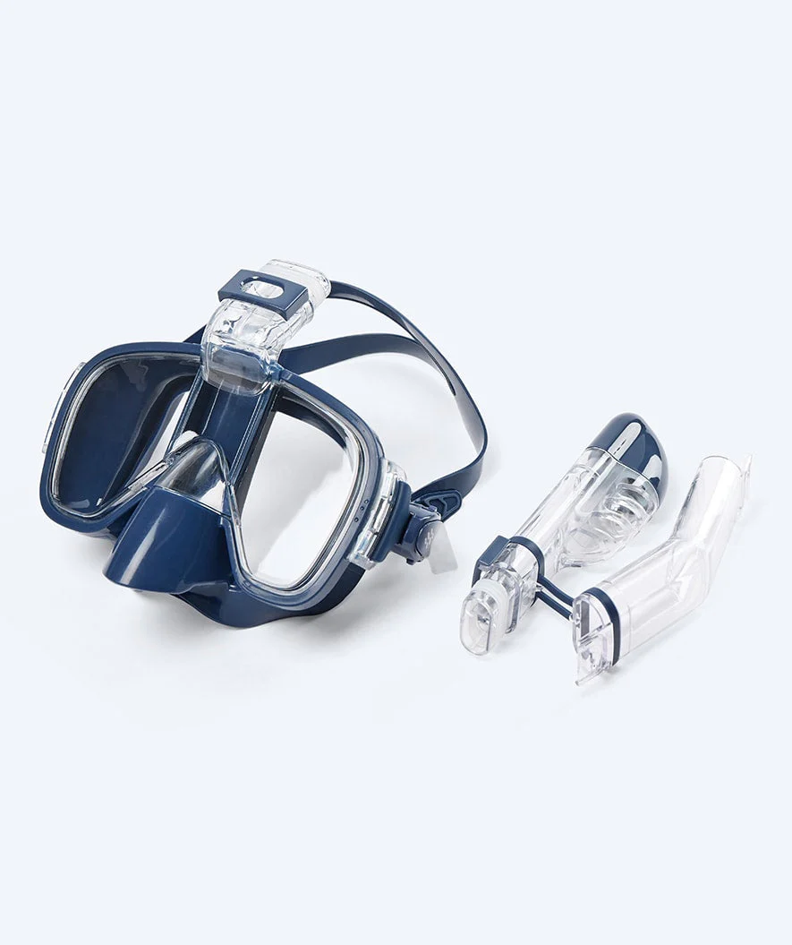 Watery full face diving mask for adults - Pearl - Dark blue - Image 8