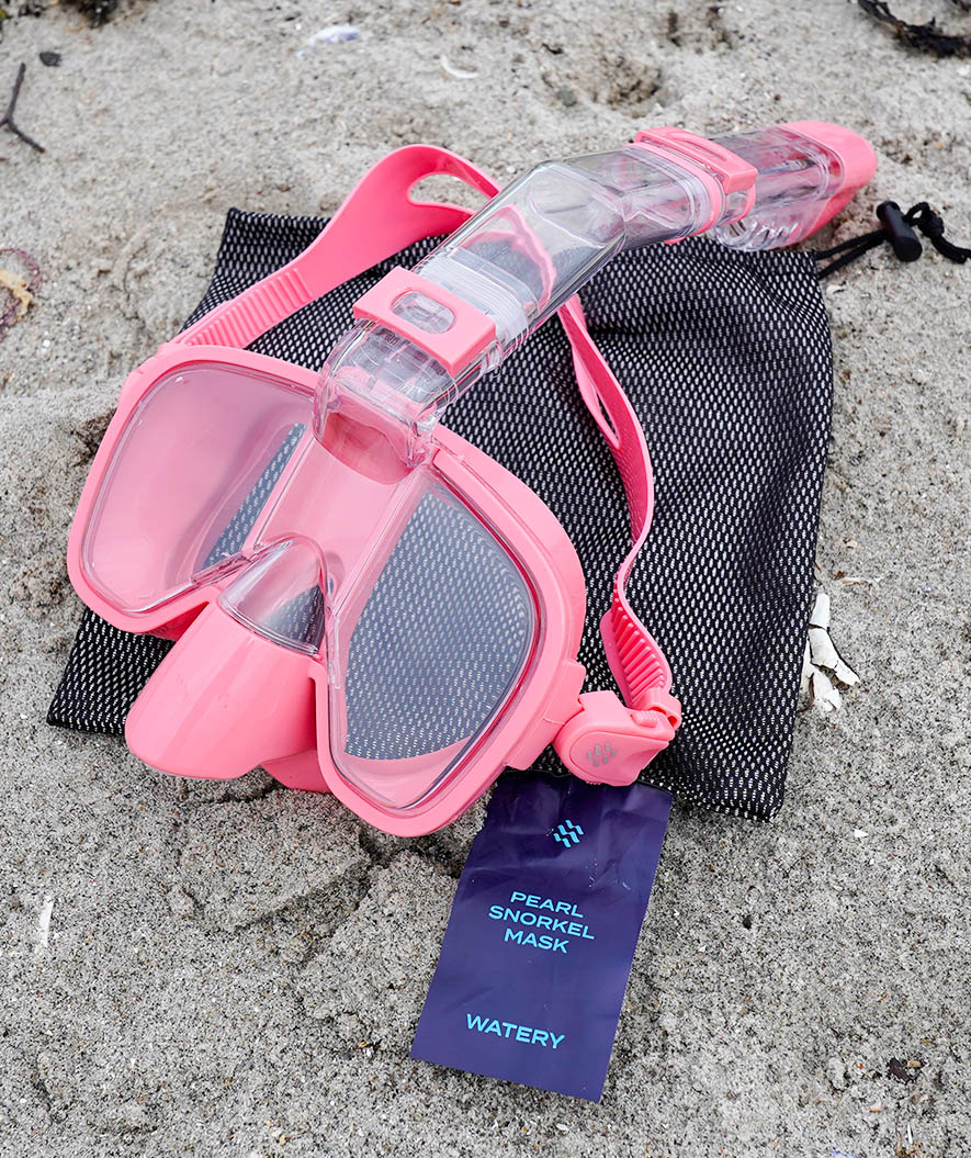 Watery full face diving mask for adults - Pearl - Pink - Image 4