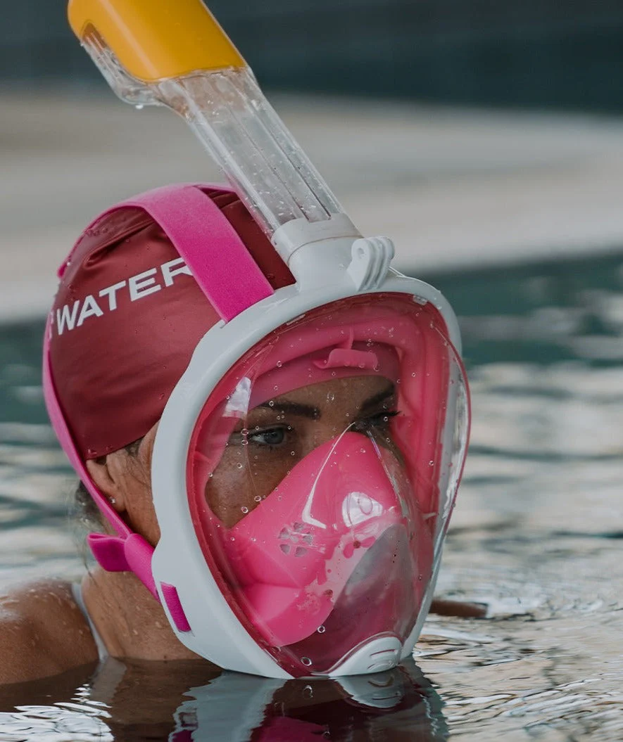 Watery full face diving mask for adults - Oxygen - Pink - Image 12