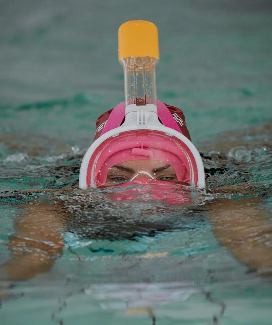Watery full face diving mask for adults - Oxygen - Pink - Image 15