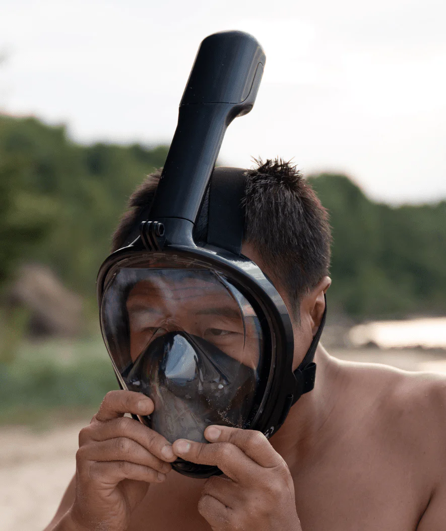 Watery full face diving mask for adults - Oxygen - Pink - Image 6