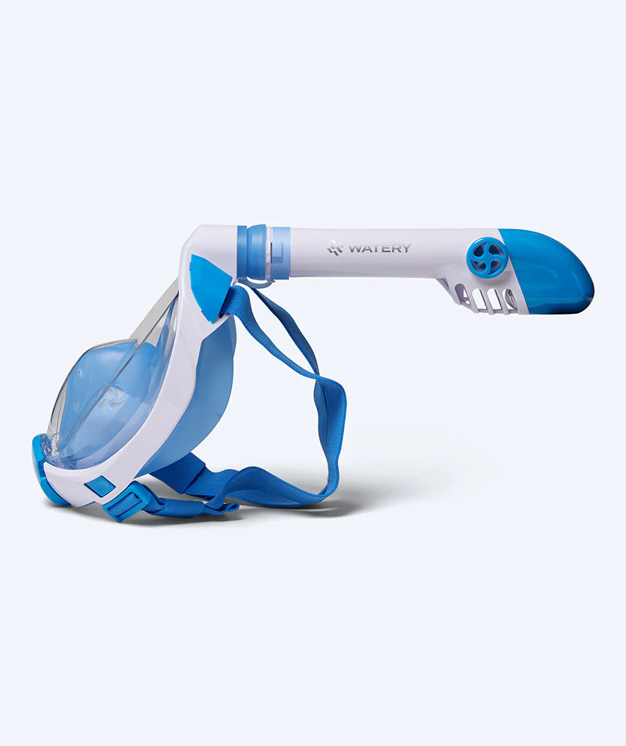 Watery full face diving mask for kids - Ocean Pro - Blue - Image 4