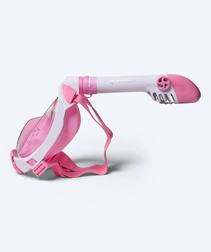 Watery full face diving mask for kids - Ocean Pro - Pink - Image 4