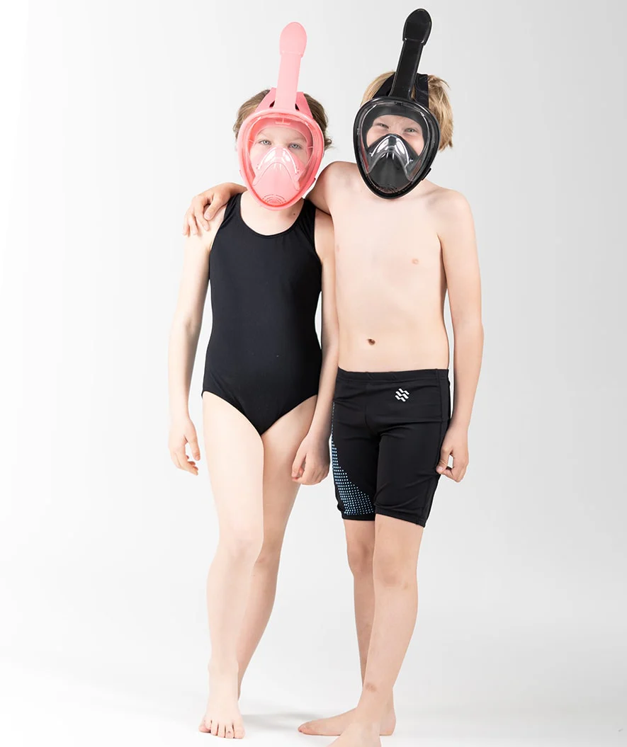 Watery full face diving mask for kids - Oxygen - Atlantic Blue - Image 14