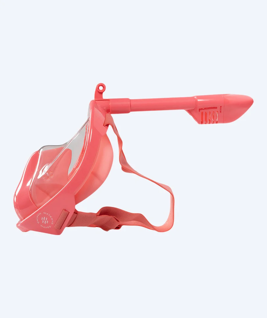 Watery full face diving mask for kids - Oxygen - Atlantic Pink - Image 3