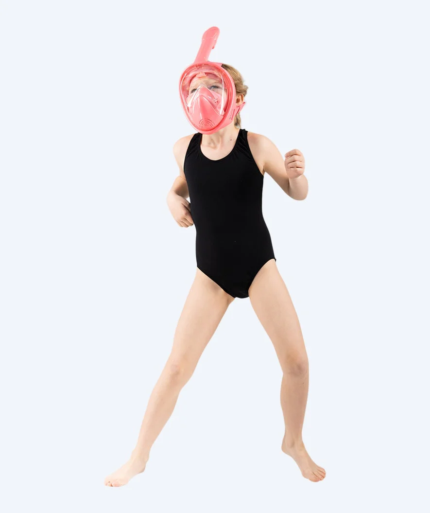 Watery full face diving mask for kids - Oxygen - Atlantic Pink - Image 7