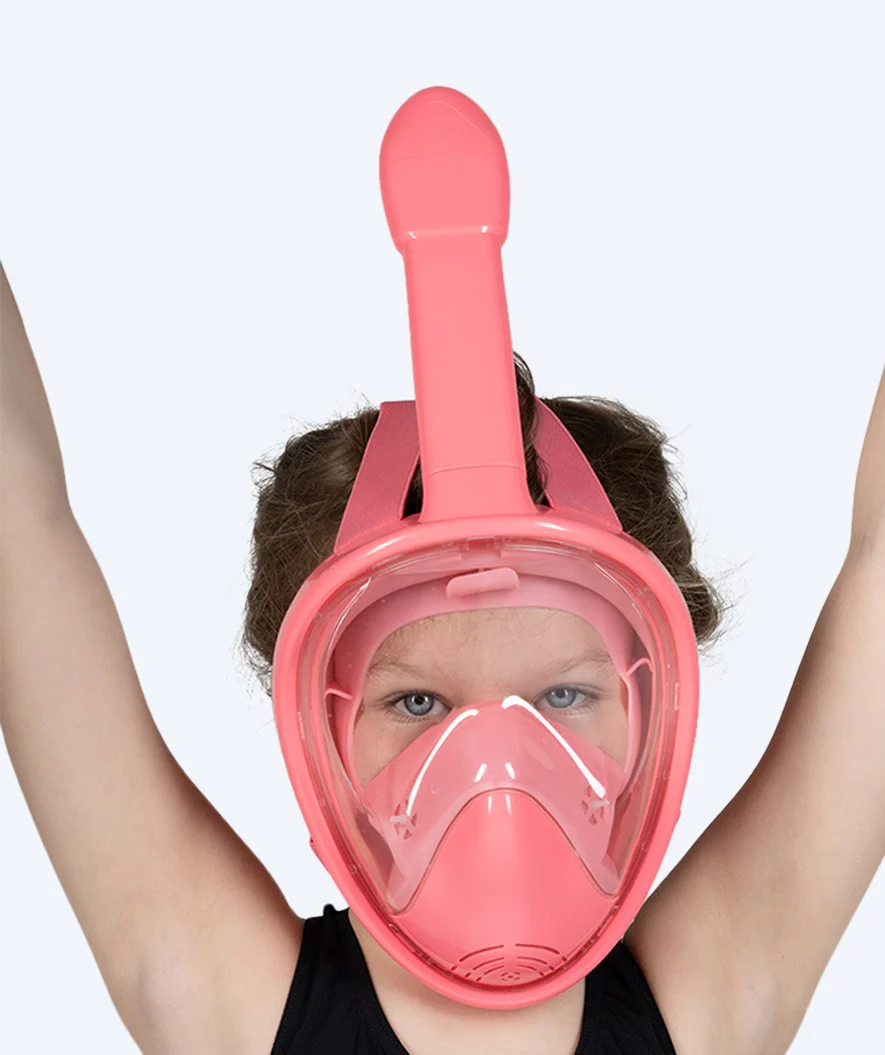 Watery full face diving mask for kids - Oxygen - Atlantic Pink - Image 9