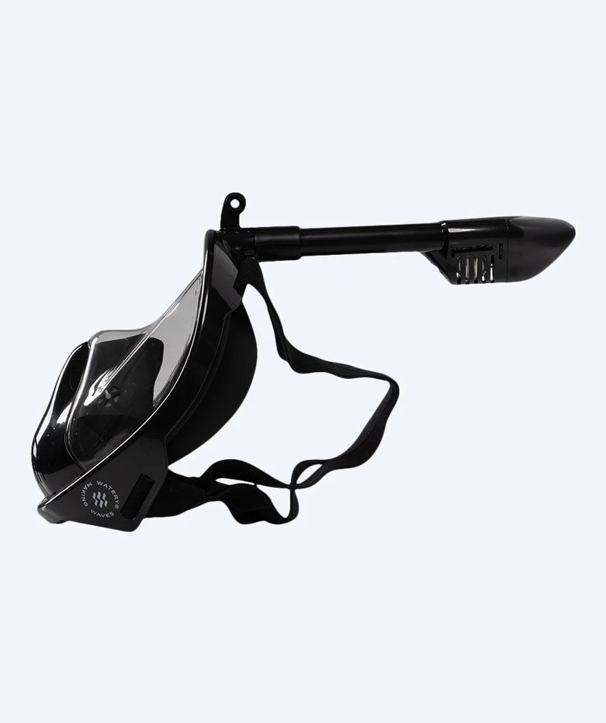 Watery full face diving mask for kids - Oxygen - Black - Image 3