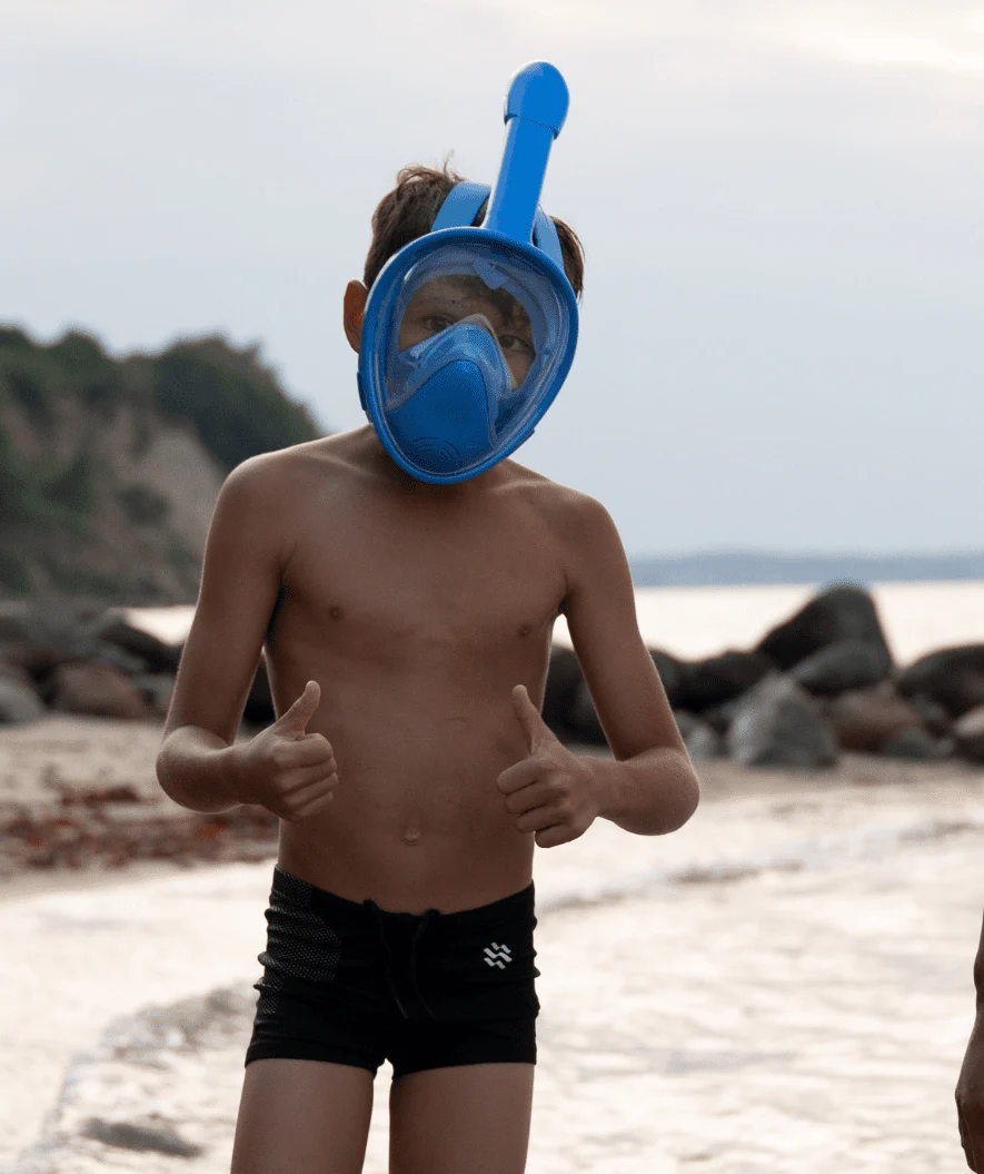 Watery full face diving mask for kids - Oxygen - Black - Image 5