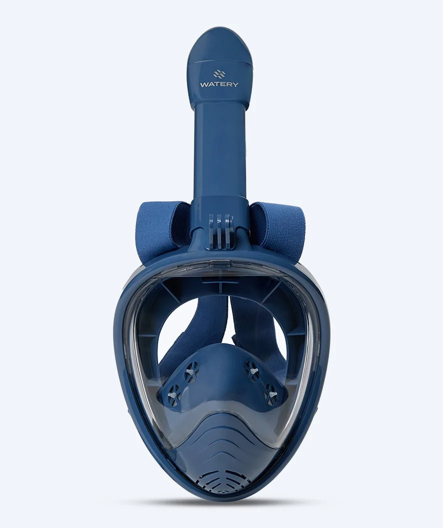 Watery full face diving mask for kids - Oxygen - Dark blue - Image 3