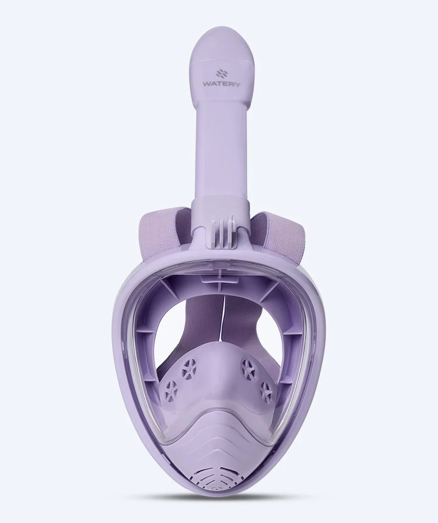 Watery full face diving mask for kids - Oxygen - Purple - Image 3