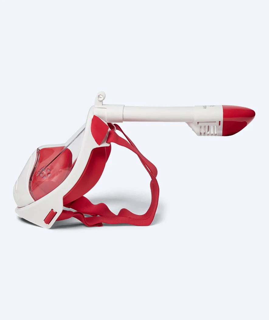 Watery full face diving mask for kids - Oxygen - White/red - Image 4