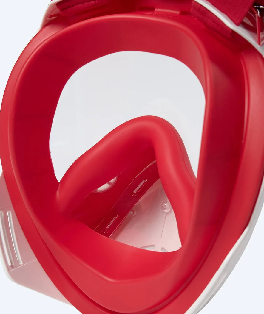 Watery full face diving mask for kids - Oxygen - White/red - Image 5