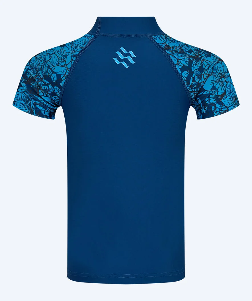Watery UV-shirt for kids - Katsu Short Sleeve Rashguard - Blue/dark blue - Image 10