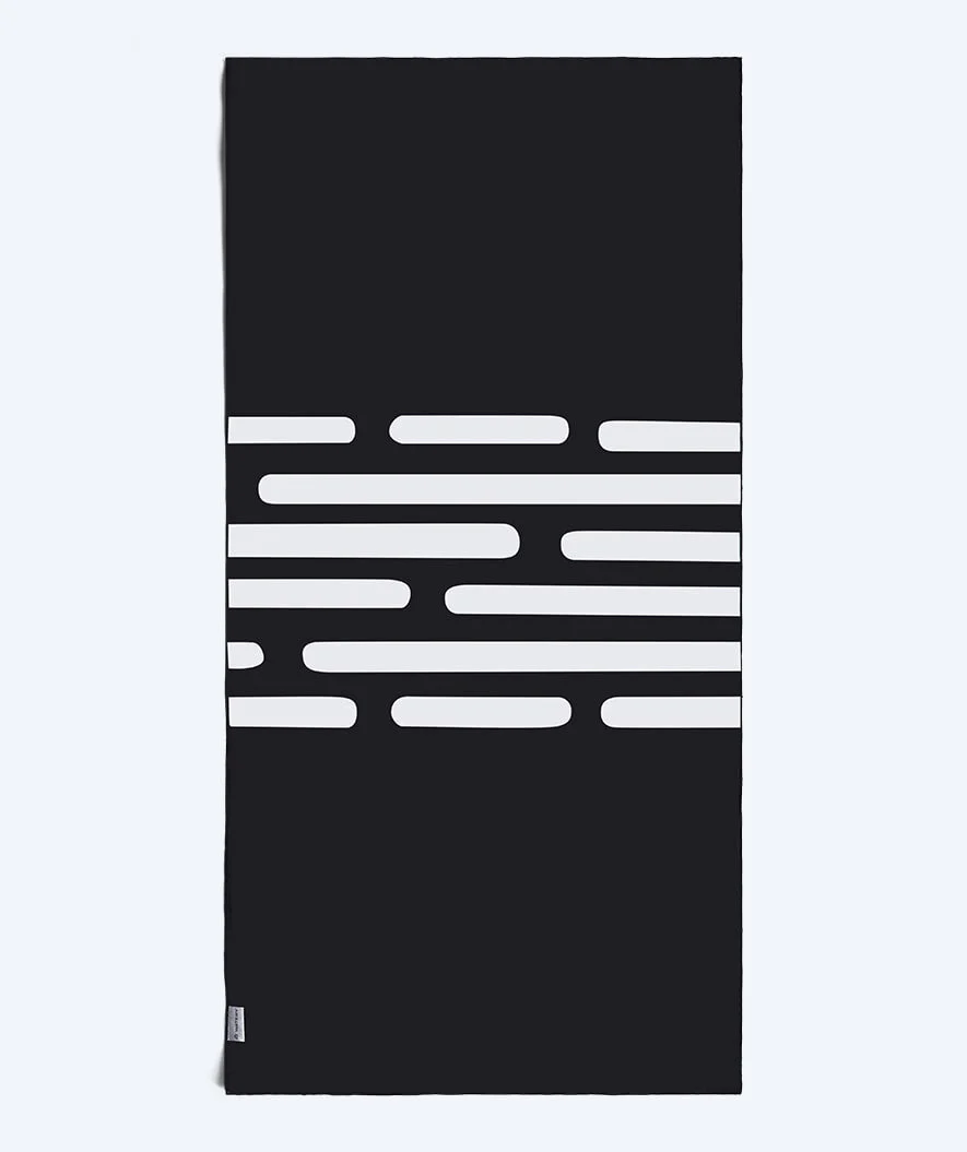 Watery microfiber towel (160 x 80 cm) - Eco Nebraska - Black
