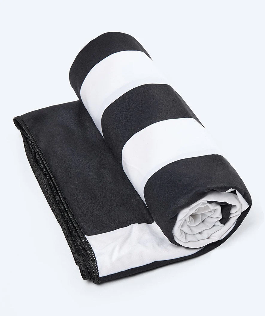 Watery microfiber towel (160 x 80 cm) - Eco Nebraska - Black - Image 2