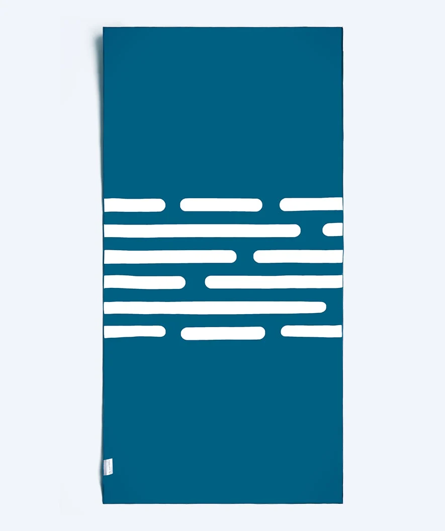 Watery microfiber towel (160 x 80 cm) - Eco Nebraska - Blue