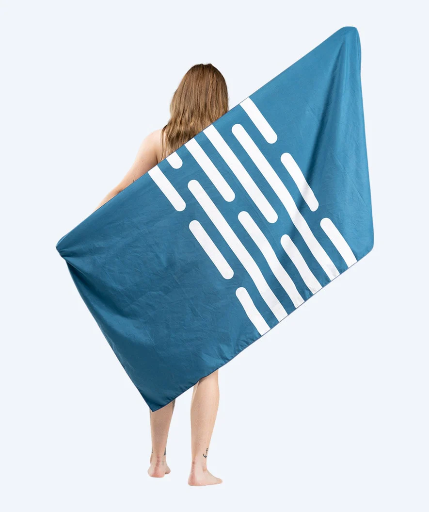 Watery microfiber towel (160 x 80 cm) - Eco Nebraska - Blue - Image 14