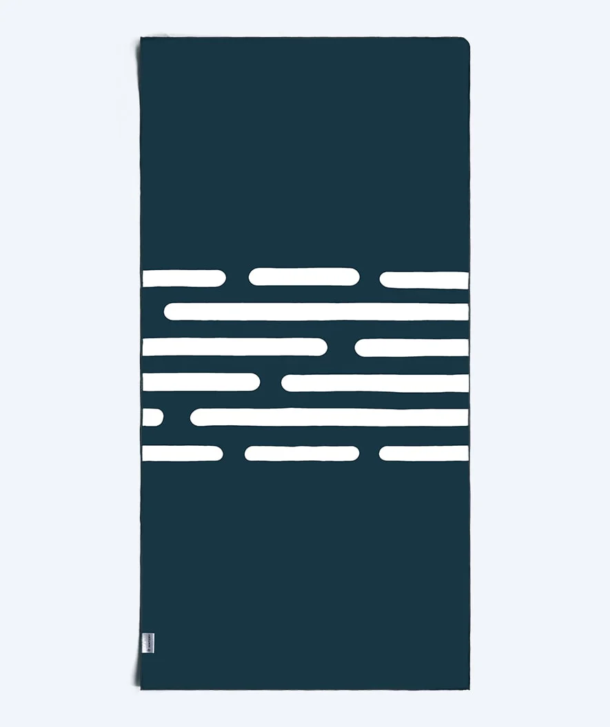 Watery microfiber towel (160 x 80 cm) - Eco Nebraska - Dark blue