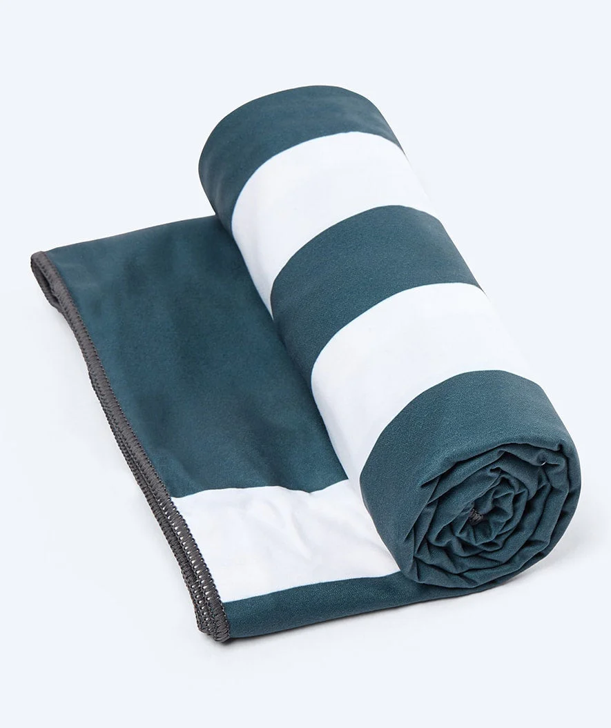 Watery microfiber towel (160 x 80 cm) - Eco Nebraska - Dark blue - Image 2