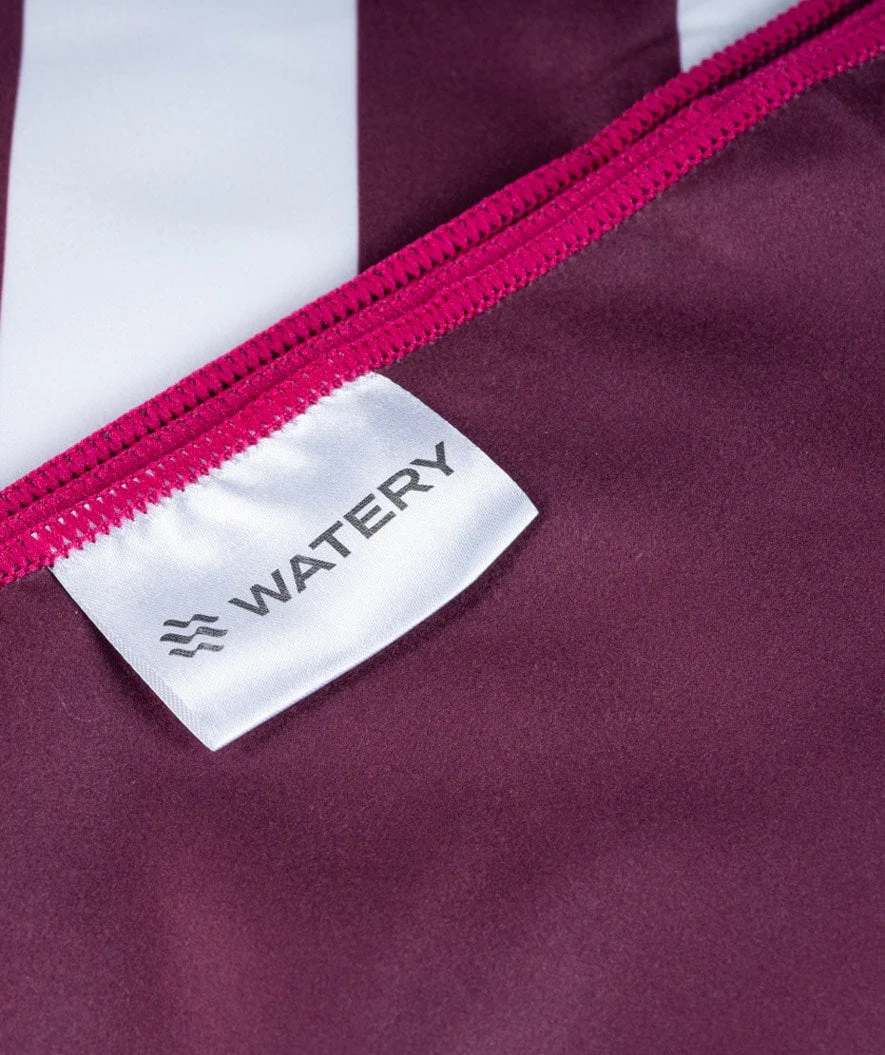 Watery microfiber towel (160 x 80 cm) - Eco Nebraska - Dust red - Image 12