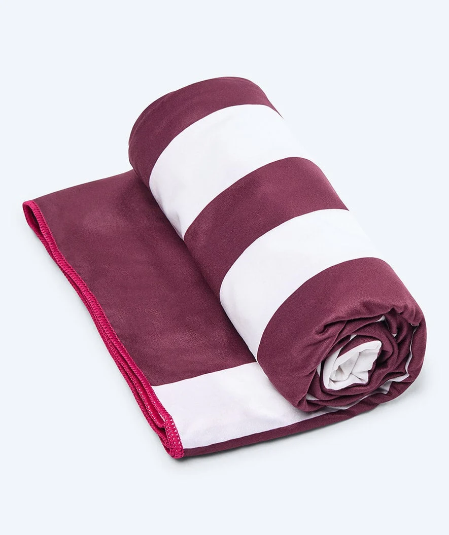 Watery microfiber towel (160 x 80 cm) - Eco Nebraska - Dust red - Image 2