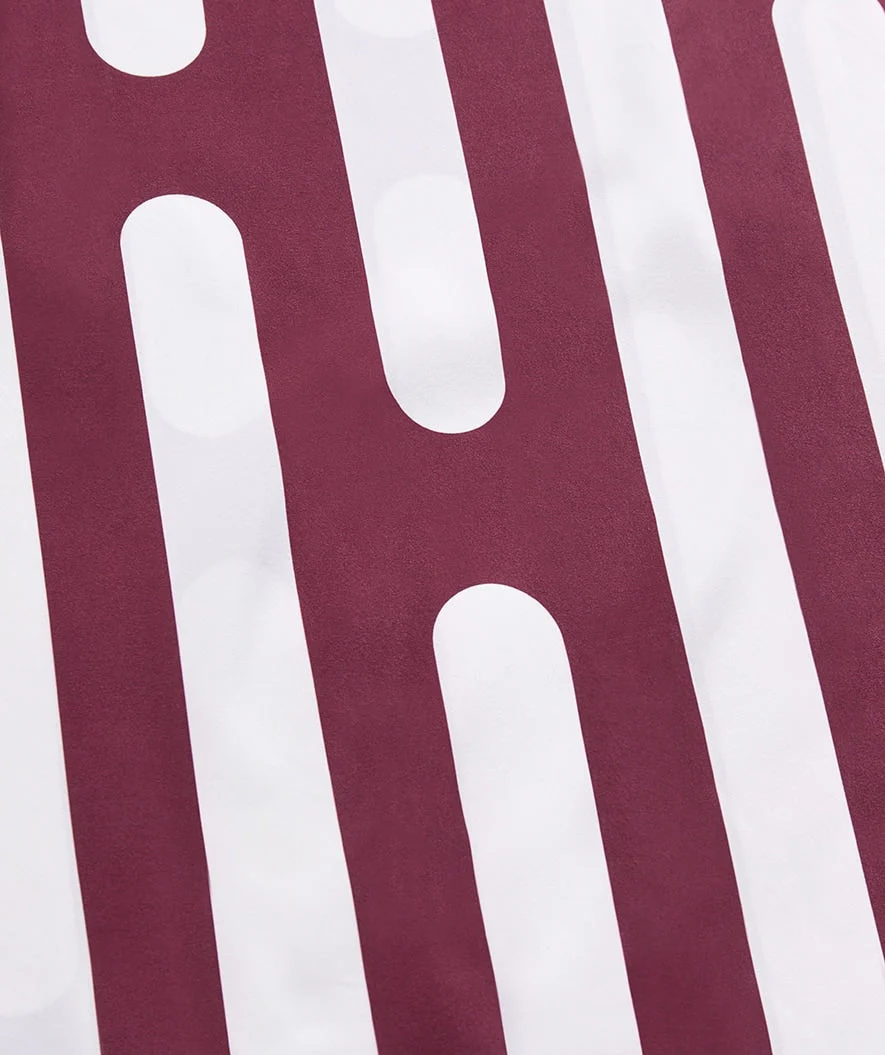 Watery microfiber towel (160 x 80 cm) - Eco Nebraska - Dust red - Image 3