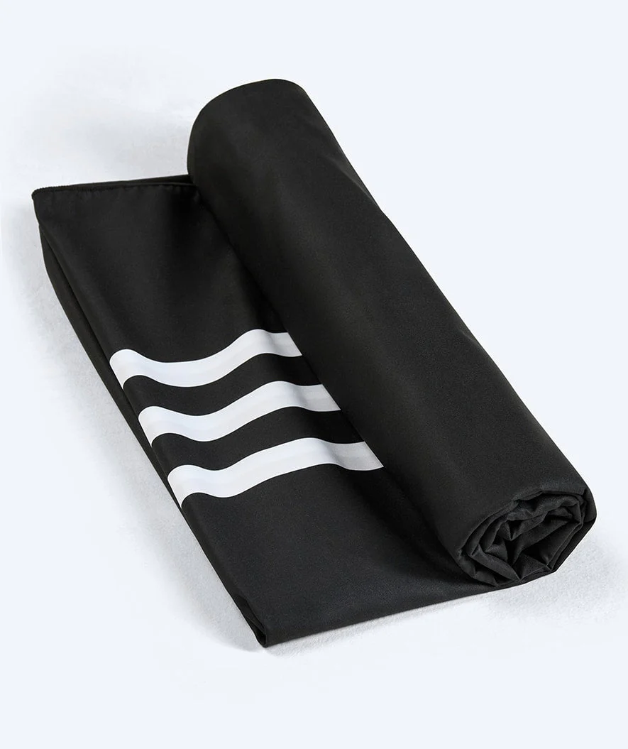Watery microfiber towel (180 x 200 cm) - Eco Nebraska Family - Black - Image 2