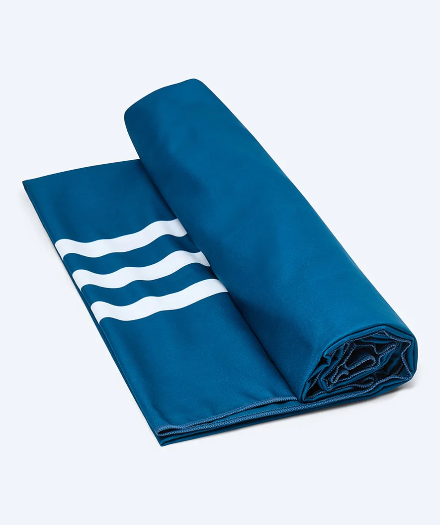 Watery microfiber towel (180 x 200 cm) - Eco Nebraska Family - Dark blue - Image 2