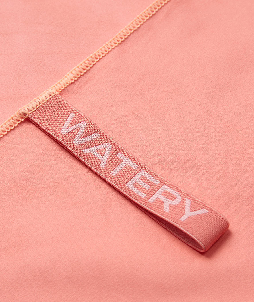 Watery microfiber towel (175 x 110 cm) - Rafferty - Blurish Pink - Image 5