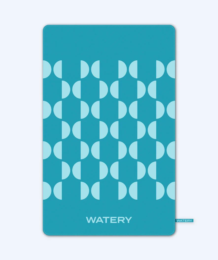Watery microfiber towel (175 x 110 cm) - Rafferty - Ocean Blue