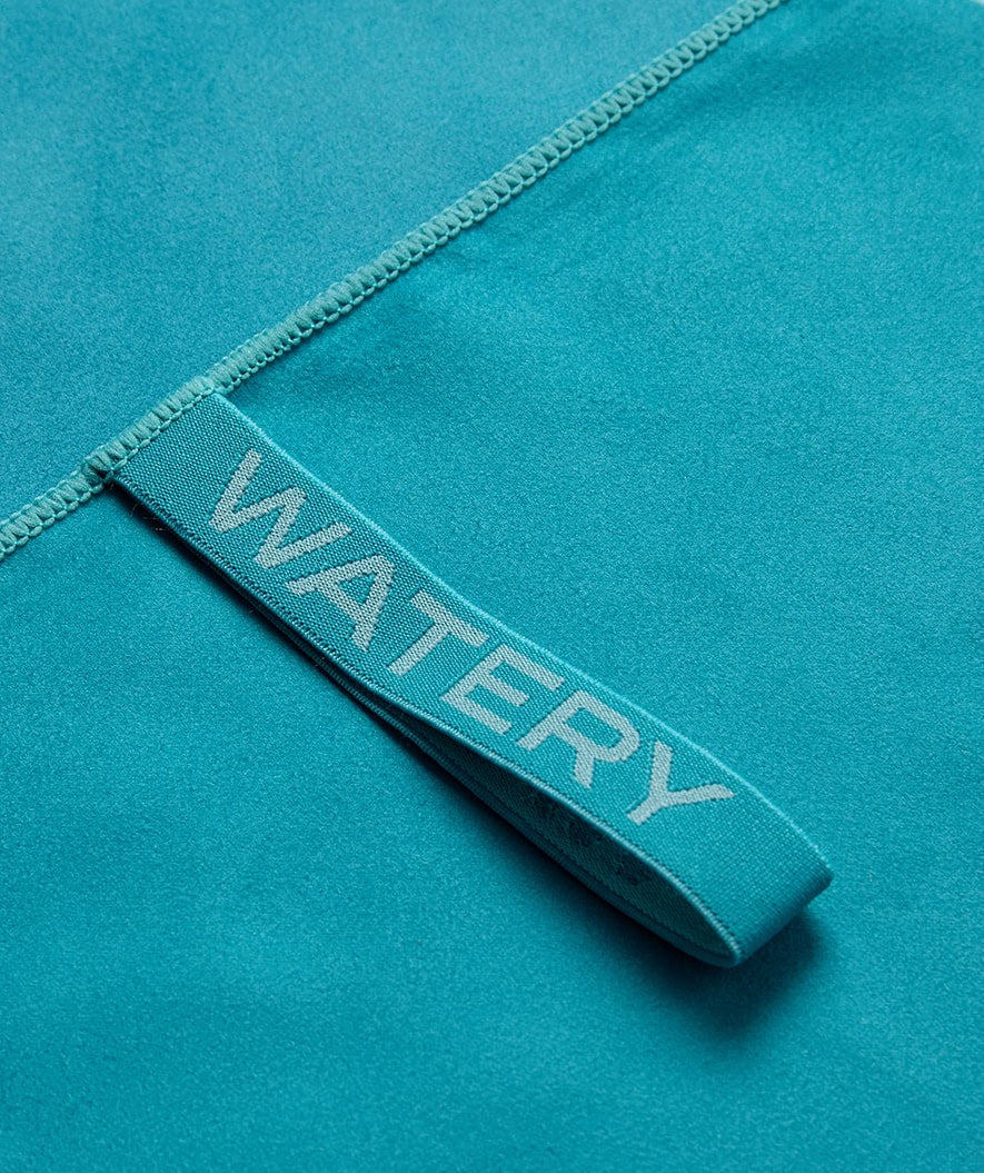 Watery microfiber towel (175 x 110 cm) - Rafferty - Ocean Blue - Image 5