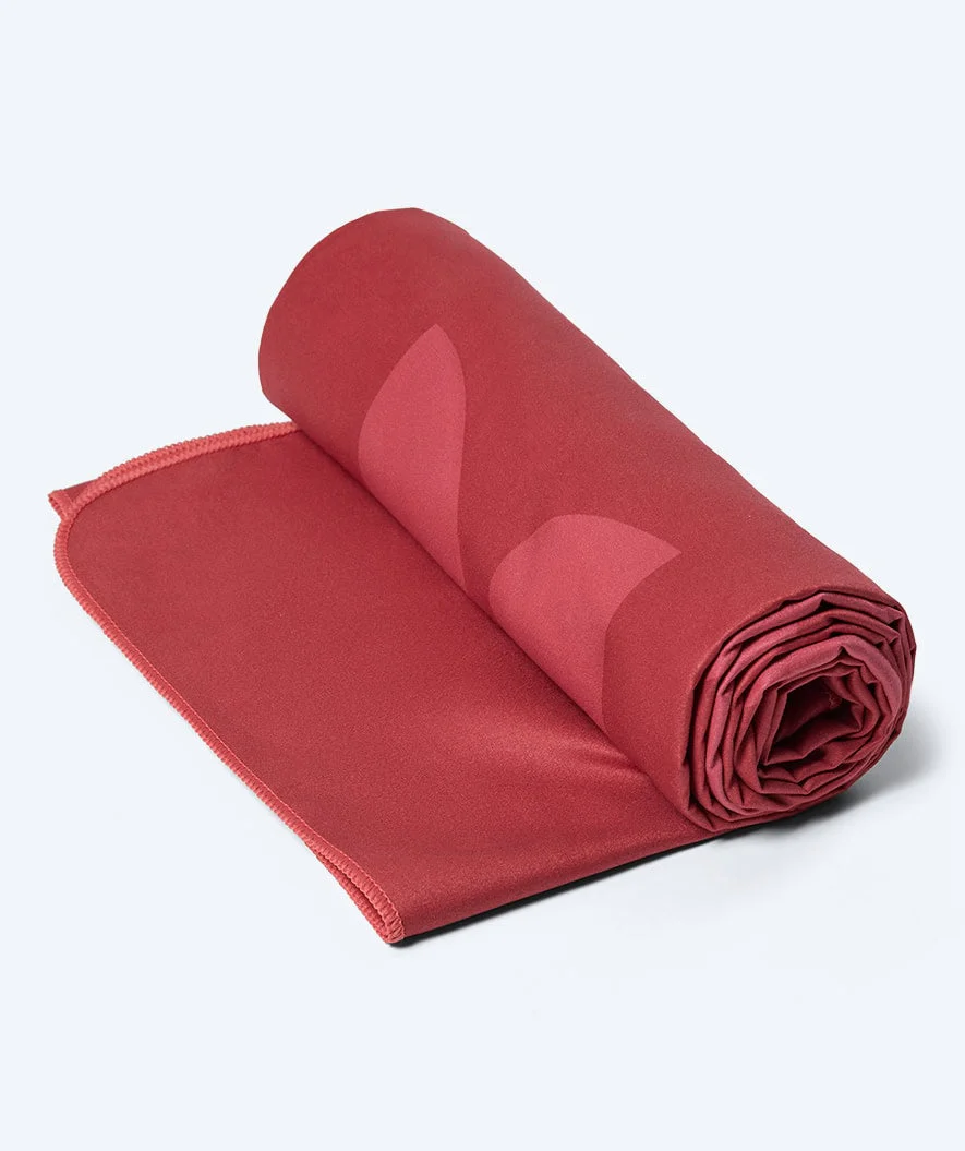 Watery microfiber towel (175 x 110 cm) - Rafferty - Red - Image 2
