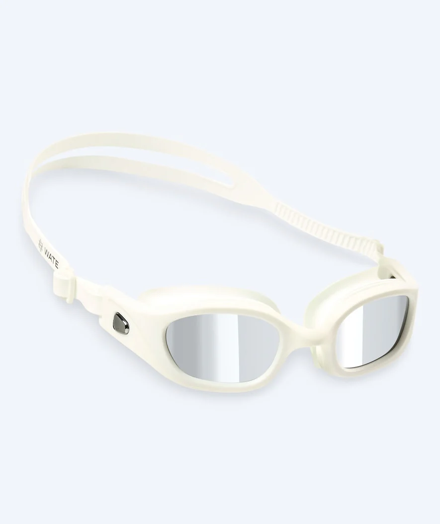 Watery training diving goggles - Clyde Mirror - White/silver