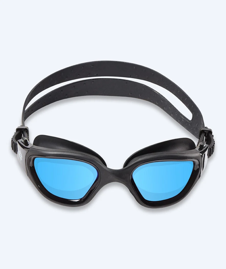 Watery training swimming goggles - Raven Mirror - Black/blue - Image 2
