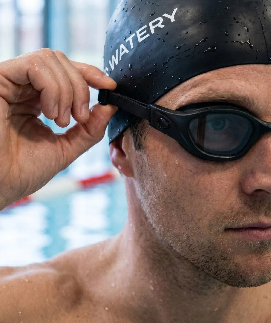 Watery training swimming goggles - Clyde Active - Black (Smoke lens) - Image 4