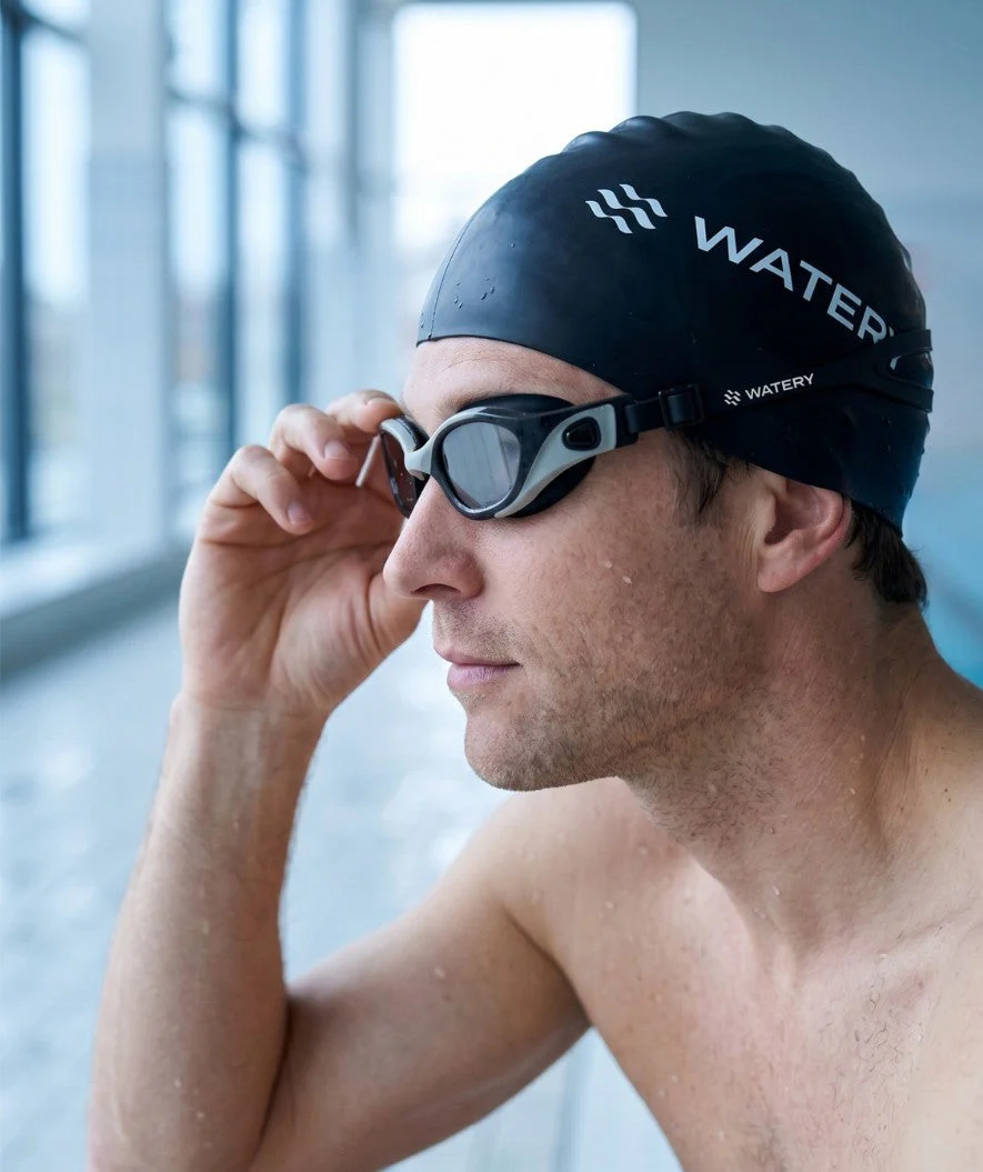 Watery training swimming goggles - Clyde Active - Grey (Smoke lens) - Image 4