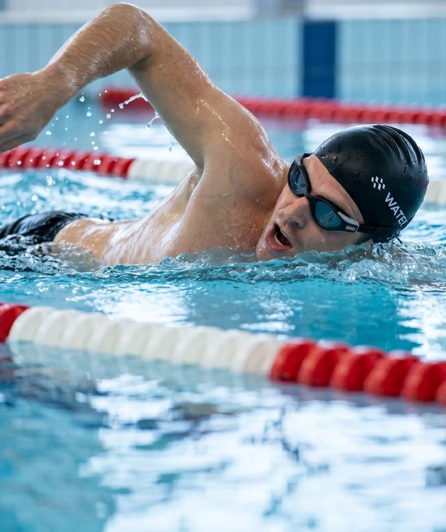 Watery training swimming goggles - Kelvin Active - Black/silver - Image 5