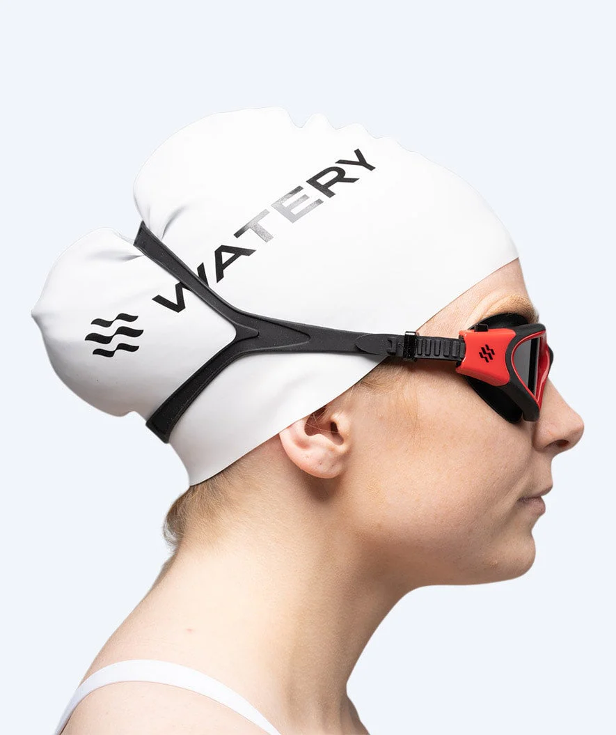 Watery training swimming goggles - Raven Active - Black/red 1.0 - Image 9