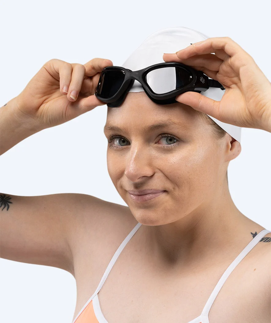 Watery training swimming goggles - Raven Active - Black (Smoke lens) - Image 10