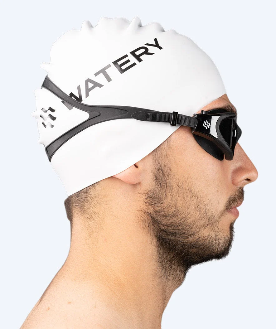 Watery training swimming goggles - Raven Active - Black (Smoke lens) - Image 12