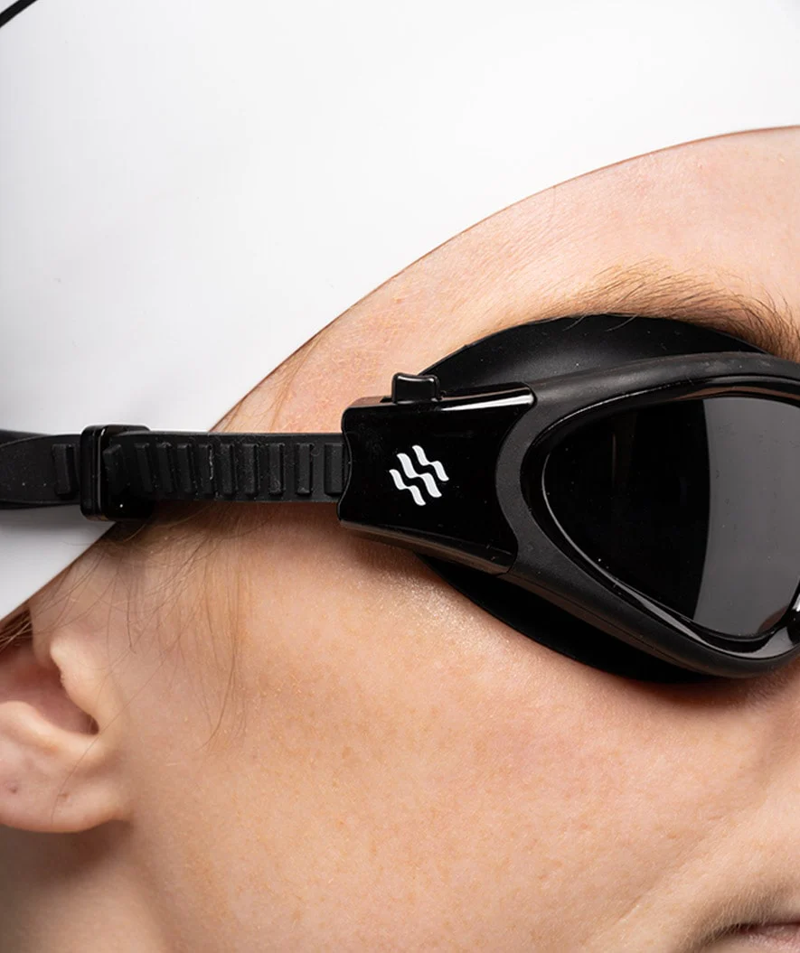 Watery training swimming goggles - Raven Active - Black (Smoke lens) - Image 13