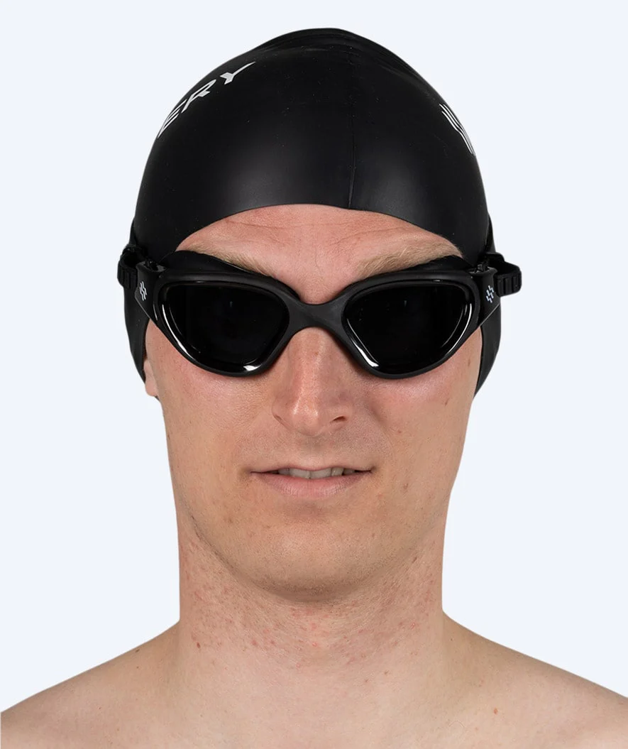 Watery training swimming goggles - Raven Active - Black (Smoke lens) - Image 14