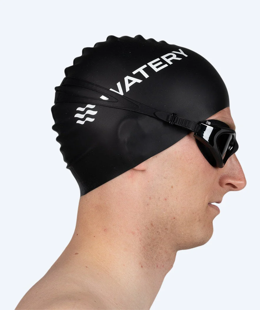 Watery training swimming goggles - Raven Active - Black (Smoke lens) - Image 15